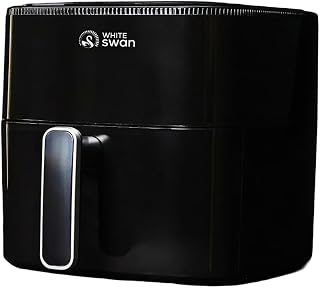 White Swan Air Fryer 4.2L | 1200W High Power Air Crisp Technology | Oil-Free Healthy Cooking | Compact Black Air Fryer for... Price In India