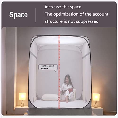 Mosquitera con cremallera contra insectos para dosel de cama de 1,8x2,2 m 7