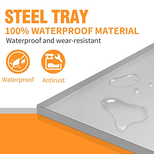 Pet Tray Dog Crate Tray Replacement Stainless Steel Chew Proof and Crack Proof Steel Pet Kennel Tray, 41″×26″×1″, Replacement for Midwest Central Crates Pet Tray Dog Crate Tray Replacement Stainless Steel Chew Proof and Crack Proof Steel Pet Kennel Tray, 41″×26″×1″, Replacement for Midwest Central Crates