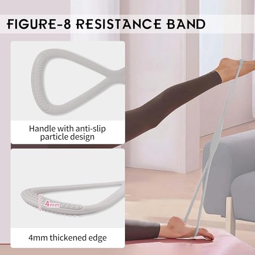 Wavar Pilates Essentials Kit for Women Pilates Equipment with 13.5" Magic Circle Mini Ball Resistance Band Premium Accessories Pilates Ring Set for Starter Workout at Home with Exercise Guide — view 6