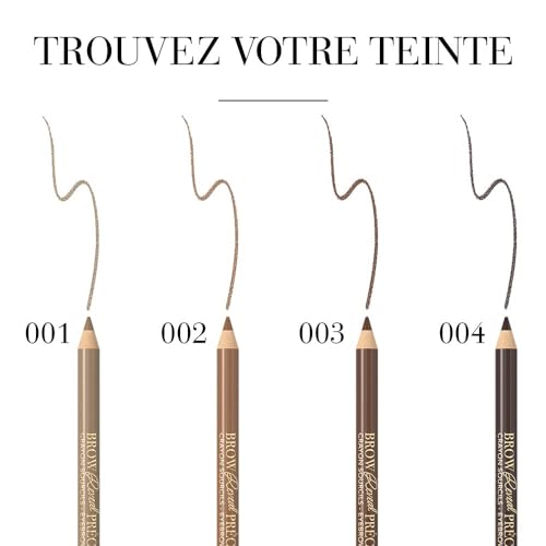 Bourjois Crayon à sourcils - Brow Reveal Précision - Crayon avec brosse intégrée - Sourcils nets et bien dessinés - Application rapide et précise - Fini naturel - 02 Chataîn Clair (Lot de 2)