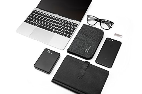 Carteira de passaporte, carteira de viagem BAGSMART com bloqueio de RFID, porta-passaporte, organiza