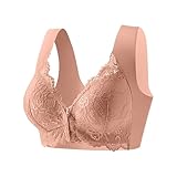 BH Damen Ohne Bügel Comfy Bequemer Nahtloser Push-Up Bralette Für Große Brüste Mit Breiten Trägern Nahtlos Klassischer Weicher BHS Push Up Soft Bra Für Fitness Training Laufen