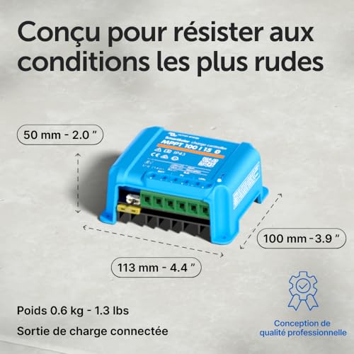 Contrôleur MPPT 100V 15A évite les batteries déchargées grâce au Bluetooth