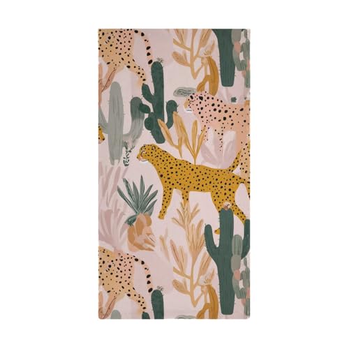 Toallas de mano de cactus rosa para un baño moderno y sesiones de gimnasio con estilo 3