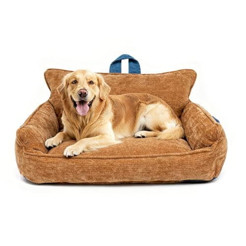 RAFASAFA Large Orthopedic Dog Bed with Sides & Pockets