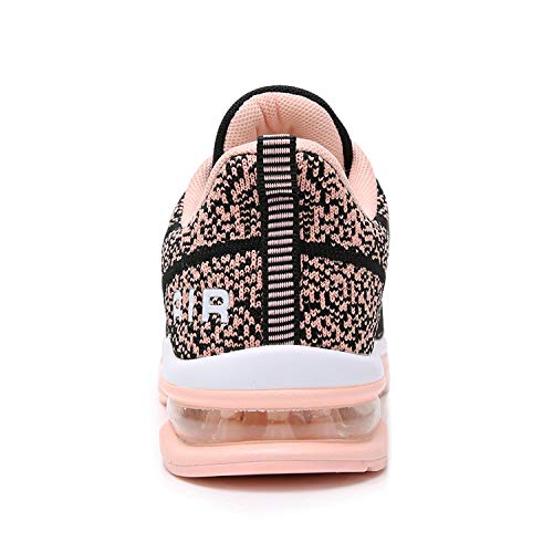 M Magper Women Air Running Sneakers Lightweight Walking Athletic Gym Sports Shoes Peachblack Us 6 B(M) #TOP2