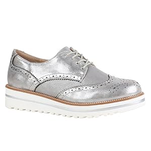 stiefelparadies stiefelparadies Damen Schuhe Halbschuhe Lack Glitzer Brogues Dandy Profilsohle 156166 Silber Brogues 38 Flandell stiefelparadies stiefelparadies Damen Schuhe Halbschuhe Lack Glitzer Brogues Dandy Profilsohle 156166 Silber Brogues 38 Flandell