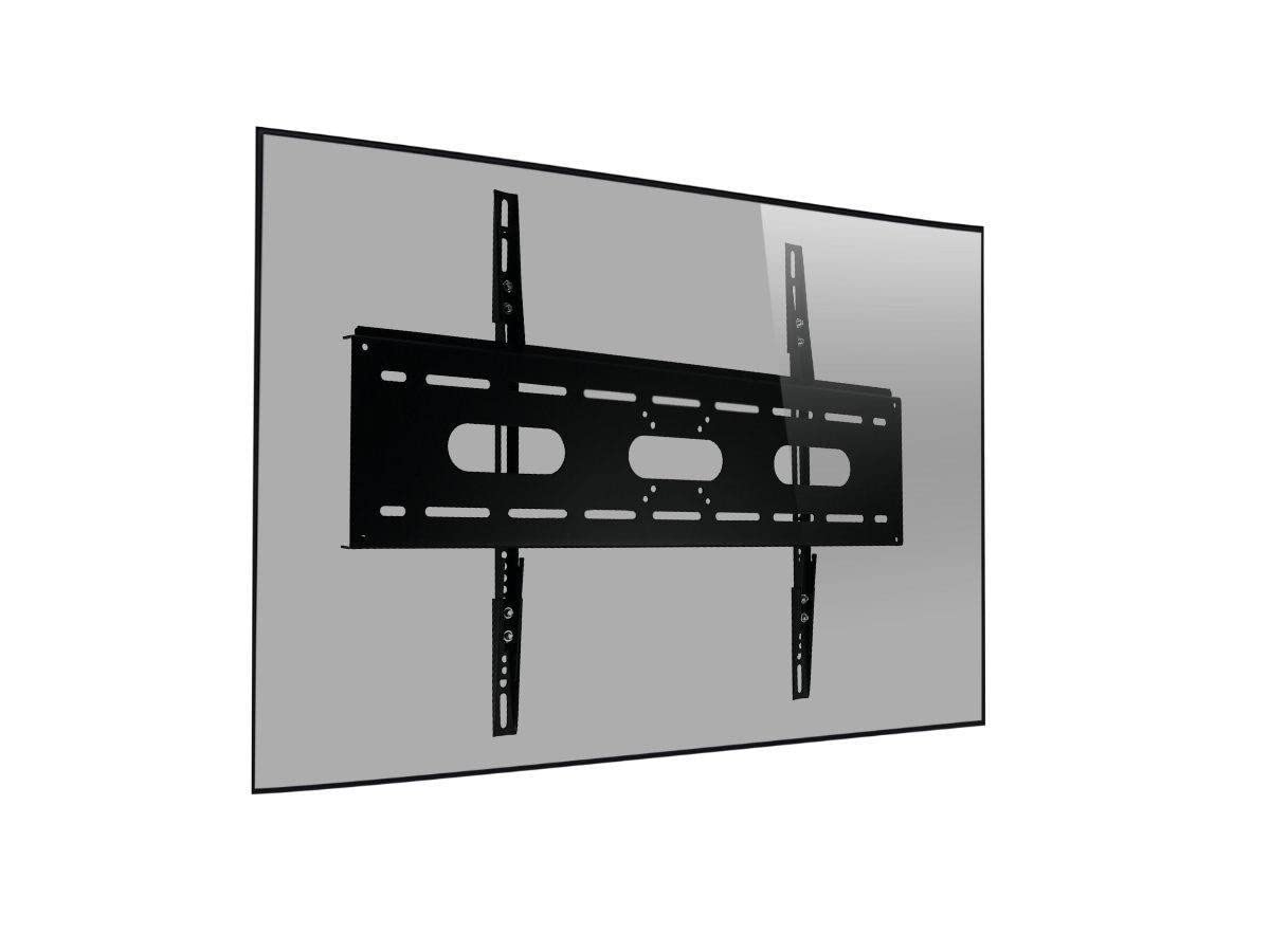 TV-Wandhalterung für 42-100 Zoll Fernseher, Monitor, TV & Digitale Whiteboards schwarz - Universal Fernsehhalterung (abschließbar) - Wand-Halterung & Wandhalter flach für Touch Displays