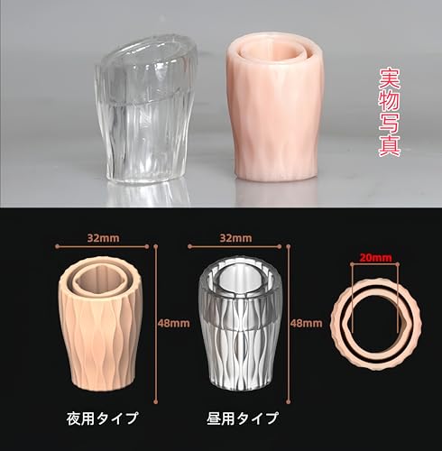 GOODLAND コックリング 包茎リング ペニスリング 通気孔 2点セット 通気性100% 快適 昼间用＆夜間用 人気 男性用 アダルトグッズ 大人のおもちゃ - 画像5