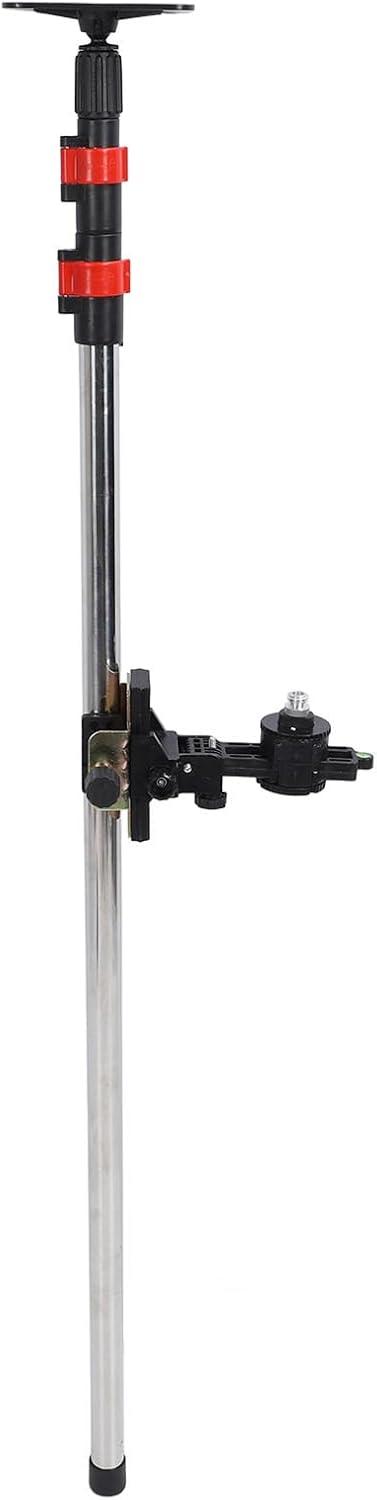 Extendable Level Pole, 0 to 10cm Up and Down Front to Back and 360 Degree Rotation Left and Right Adjustable Level Pole 300cm Adjustable, Levels