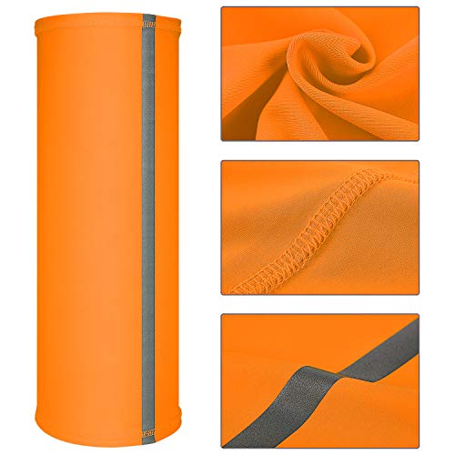 SATINIOR Four-Piece Reflective Neon Safety Neck Gaiters #TOP21