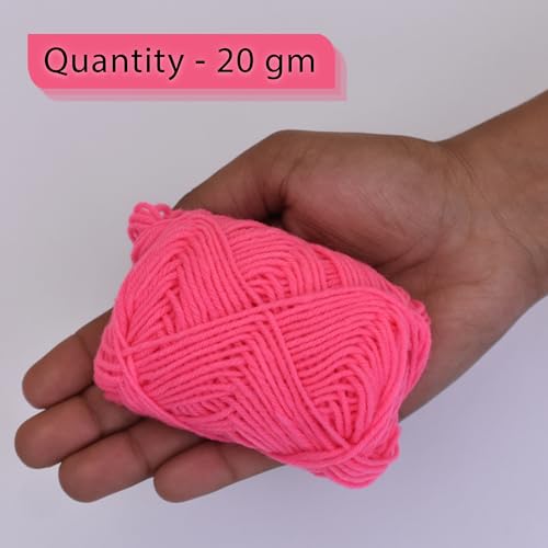 Image of picknMAKE DIY Crochet Set of Baby Beanie Hat Kit for Beginners Adult- Includes Pink Wool, 3mm Crochet Hook, Needle, Cutter & Step-by-Step Instructions
