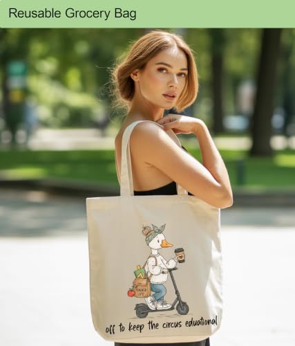 Image of Aesthetic Tote Bag for Women Girls, Stylish Tote Bag for Friends Besties Coworker