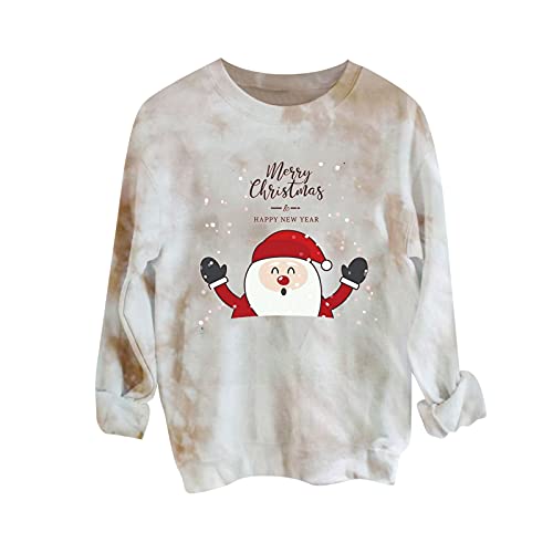 fine clothes Christmas Sweaters for Women, Girl Winter Blouse Active Sweatshirt for Women Zip Up Leopard Plus Size Comfy Graphic Cute Long Sleeve Oversized Sweaters for Women Beige