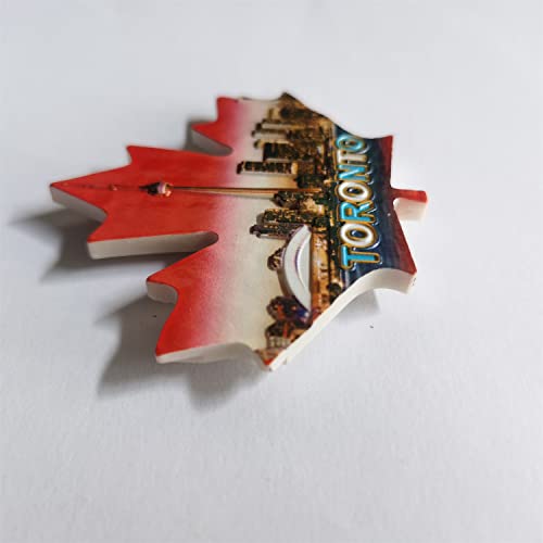 Imán para refrigerador 3D Hoja de Arce Toronto Canadá miniatura 3