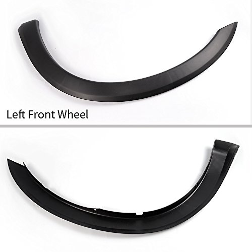 Grand Orange Wheel Fender Flares Cover Compatible With 1999-2007 Ford F250 F350 Super Duty Models Only(Do Not Fit Dually Models)Factory Style Textured Accessories 4Pc #TOP2