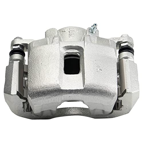 Image of TRQ Front Brake Caliper Set Zinc Coated Brackets Hardware Compatible with 2001-2003 Acura CL 1999-2004 RL 1999-2008 TL 2004-2014 TSX 2003-2012 Honda Accord