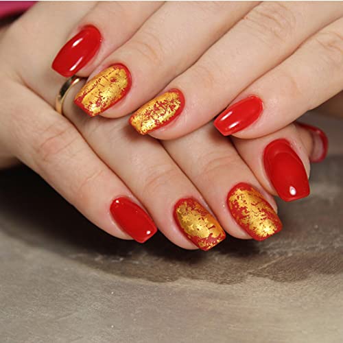 100 Sheets Imitation Gold Leaf For Art, Crafts Decoration, Gilding Crafting, Frames, 5.5 By 5.5 Inches #TOP4