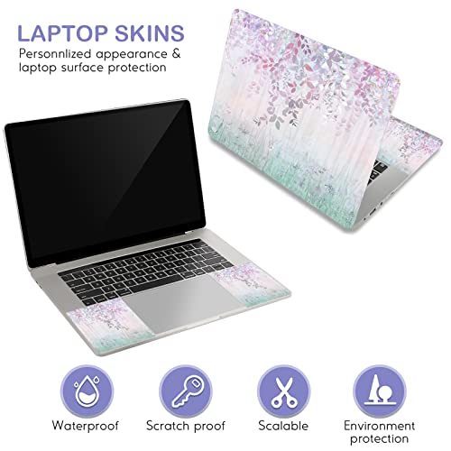 Image of DINKY Laptop Skin Sticker Decal, 12 inch 13 inch 13.3 inch 14 inch 15 inch 15.4 inch 15.6 inch Laptop Universal Reusable Vinyl Skin Stickers Cover Art Decal Notebook PC Personalized Protector-Wildflowers