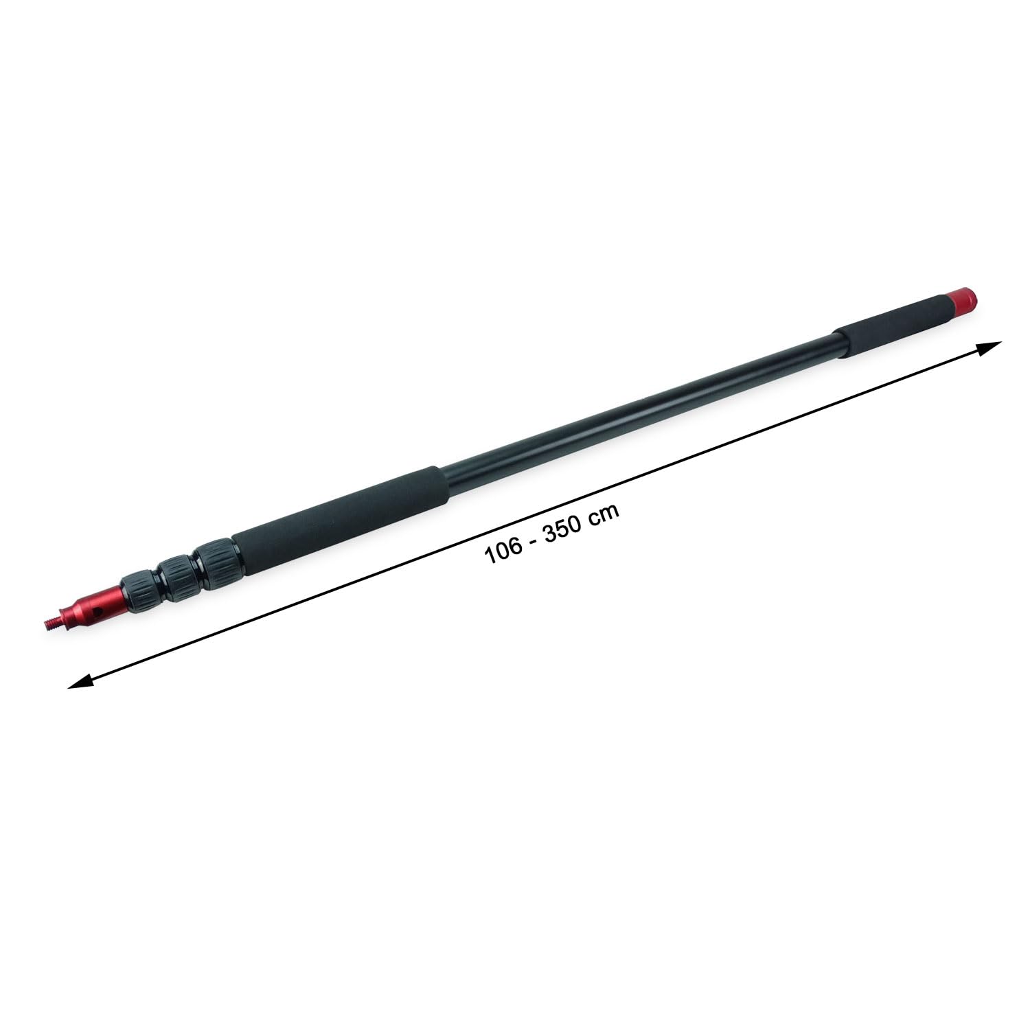keepdrum mk3500 Tonangel Boompole ausziehbar bis 3,5m mit Tasche und Mikrofon-Spinne