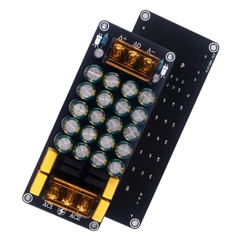Image of amiciSolar 1200W Full Bridge Dual Power Supply Rectifier Filter Board - 100V 12A Peak, High Current with 20 Low-ESR Capacitors for Power Amplifier & Audio Applications