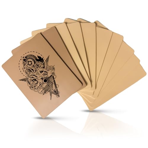 3mm Tattoo Practice Fake Skin - 12 pack, 2 Skin Tones, Double-Sided, Individually Wrapped, 5.5 x 7.3 inch - Ideal for Tattoo Apprentice, Beginners and Artists
