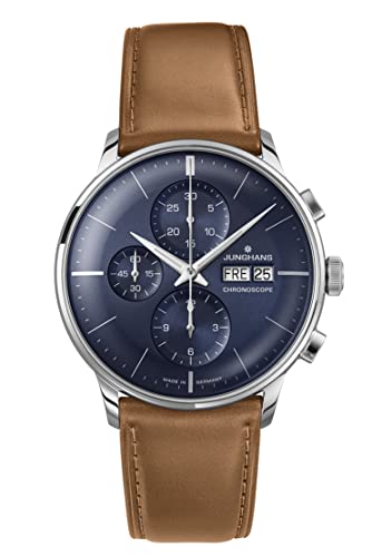 JUNGHANS Meister Chronoscope Herrenuhr Automatik Cognacfarben 27/4526.02