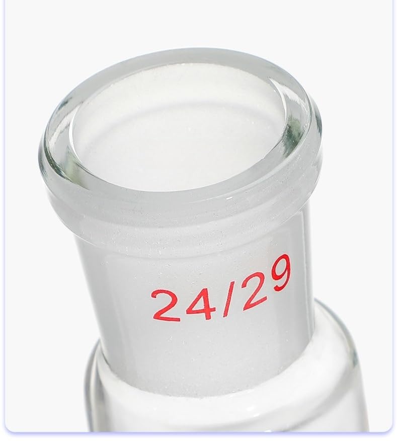 Thick Walled Pear Shaped Flask - Standard Ground Display Flask for Laboratory Use(Transparent Colour 500ml 24-29)