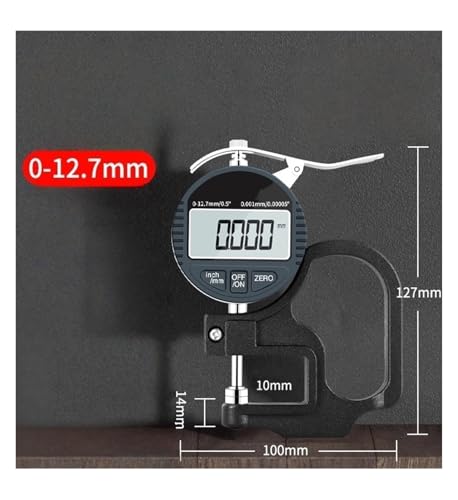 Calibrador digital de espesor 0-12.7 mm miniatura 2