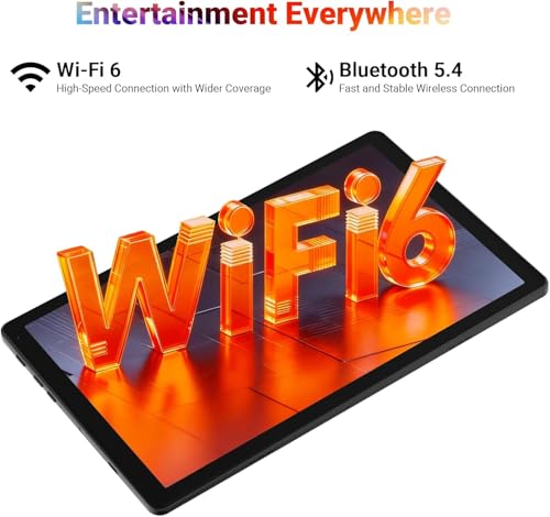 Image of Android 15 Tablet 10 Inch, 24GB RAM 64GB ROM 1TB Expandable, Fast WiFi 6 & BT 5.4 Tablets 5-Core, HD IPS Touchscreen, 8H+ Battery, Dual Camera Portable Tablet for Kids & Adults, Gift, Streaming, Work