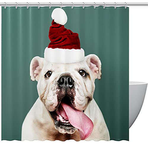 Rideau de douche bouledogue lavable pour éliminer les éclaboussures de la salle de bain - 2