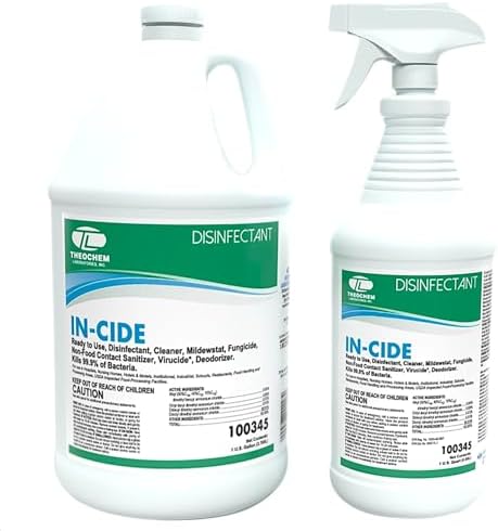 In-Cide Hospital Grade Disinfectant Spray - EPA Registered Cleane...