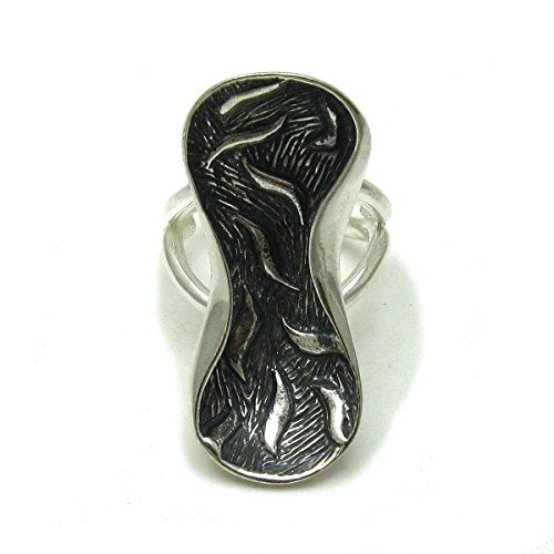 Bague en argent massif 925 taille ajustable femme bague réglable R001296