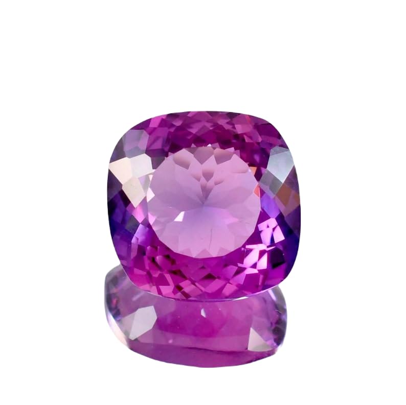 Gemme saphir taafféite 8x8 mm idéal pour créer votre bague personnalisée DIY