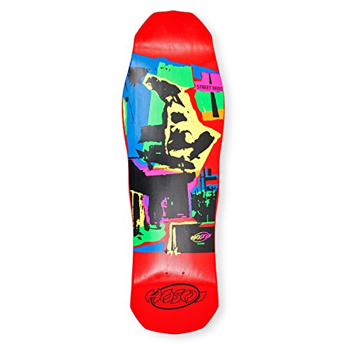 Hosoi Skateboards Pop Art 87 Skateboard Deck, Red, 10 x 32.75-Inch