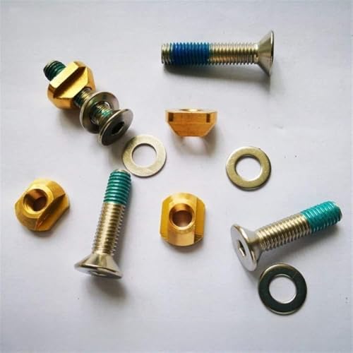 kgjskj Inflatable Paddle Boards Copper T-Nuts for All hydrofoil Tracks, Size M8 / M6, surf Accessory Vacation Must Haves (Color : M8 Nuts and Screws)