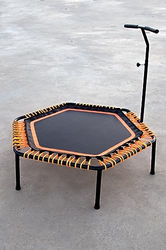 135 cm tutamaçlı trambolin Siyah, turuncu