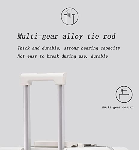 Suitcase, Expandable Rollers, Large Capacity and Comfortable Carrying with Cup Holders, 360° Shock-Absorbing Silent Universal Wheels (Black 20 inches)4