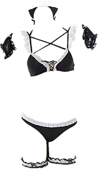 Grand Duke Cos Anime Cute Cat Girl Cosplay Costume Bikini Set Anime Cosplay Underwear Bra & Panties & Tail Womens Set