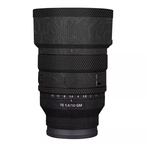 Autocollant vinyle Sony FE 50 mm F1.4 GM pour protéger votre objectif en reportage urbain