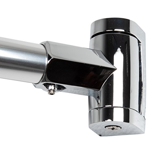 Ldr 163 6332 Exquisite Adjustable Curved Shower Curtain Rod, Adjusts From 36-Inches To 61-Inches, Chrome #TOP2