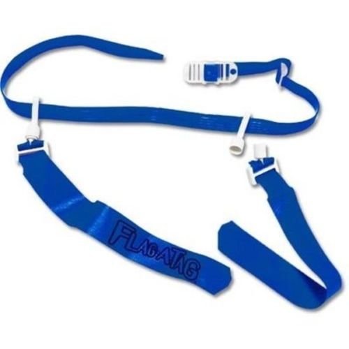 BLUE Flag-a-Tag Boom FLAG Football 1 Single REPLACEMENT BELT w/ 2 flags