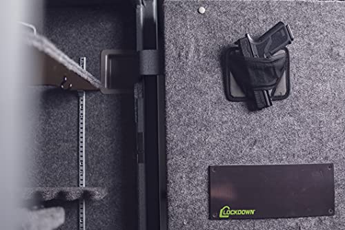 Lockdown Vault Handgun Hanger With Mesh Pocket And Elastic Band For Gun Safe Organization, Storage And Security #TOP3