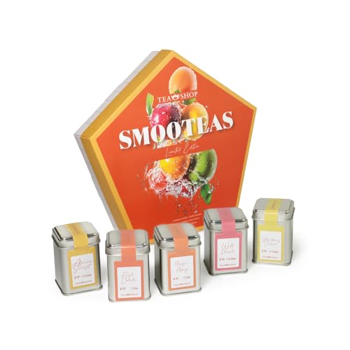 TEA SHOP - Set Smooteas Limited Edition - Surtido de Tés e Infusiones - 5 Variedades - Contiene Rooibos, Té verde y Té Rojo Pu Erh - Ideal para regalo