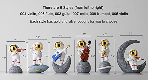 Paimuni Figurine Home Decor Resin Astronaut Statue Collectible Spaceman Sculpture Decorative Music Ornament For Desktop Bookshelf Office Living Room #TOP3