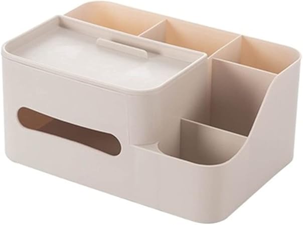 Amazon ティッシュケース おしゃれ ティッシュボックス 箱 かわいい 収納 インテリア キッチン 便利多機能 卓上 リモコン収納 小物収納 リビング 多機能収納家庭 ベージュ 書類保存箱 文房具 オフィス用品