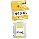 28 ml. Pulpo Cartucho - Cartucho de Tinta 940 XL Amarillo Compatible con HP 940 XL/Ref. C4909AE - XL - Alta Capacidad - Valido para Impresoras Series Officejet Pro 8000/8500 / 8500a