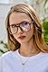 FEISEDY Retro 70er 80er Blaulichtfilter Brille Damen Ohne Stärke Herren Computerbrille B2866