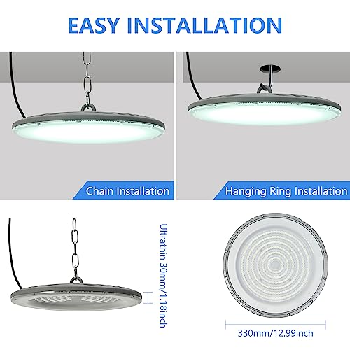 UFO High Bay LED 200W Solution Éclairage Puissant Usine Garage - 6